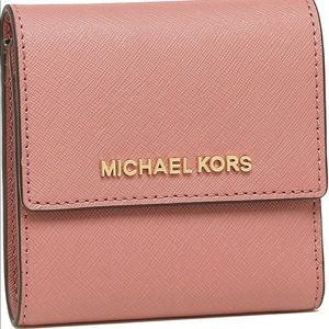 Michael Kors purse trifold wallet simple snap open